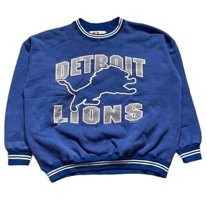 Vintage Detroit Lions Crewneck Sweatshirt Big Print 1995 XL Dodger